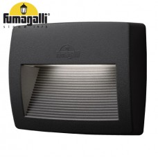 Φωτιστικό Επίτοιχο με Λάμπα LED 7.5W 230V 850lm CCT Ρητίνης Μαύρο IP55 Fumagalli Lorenza 190